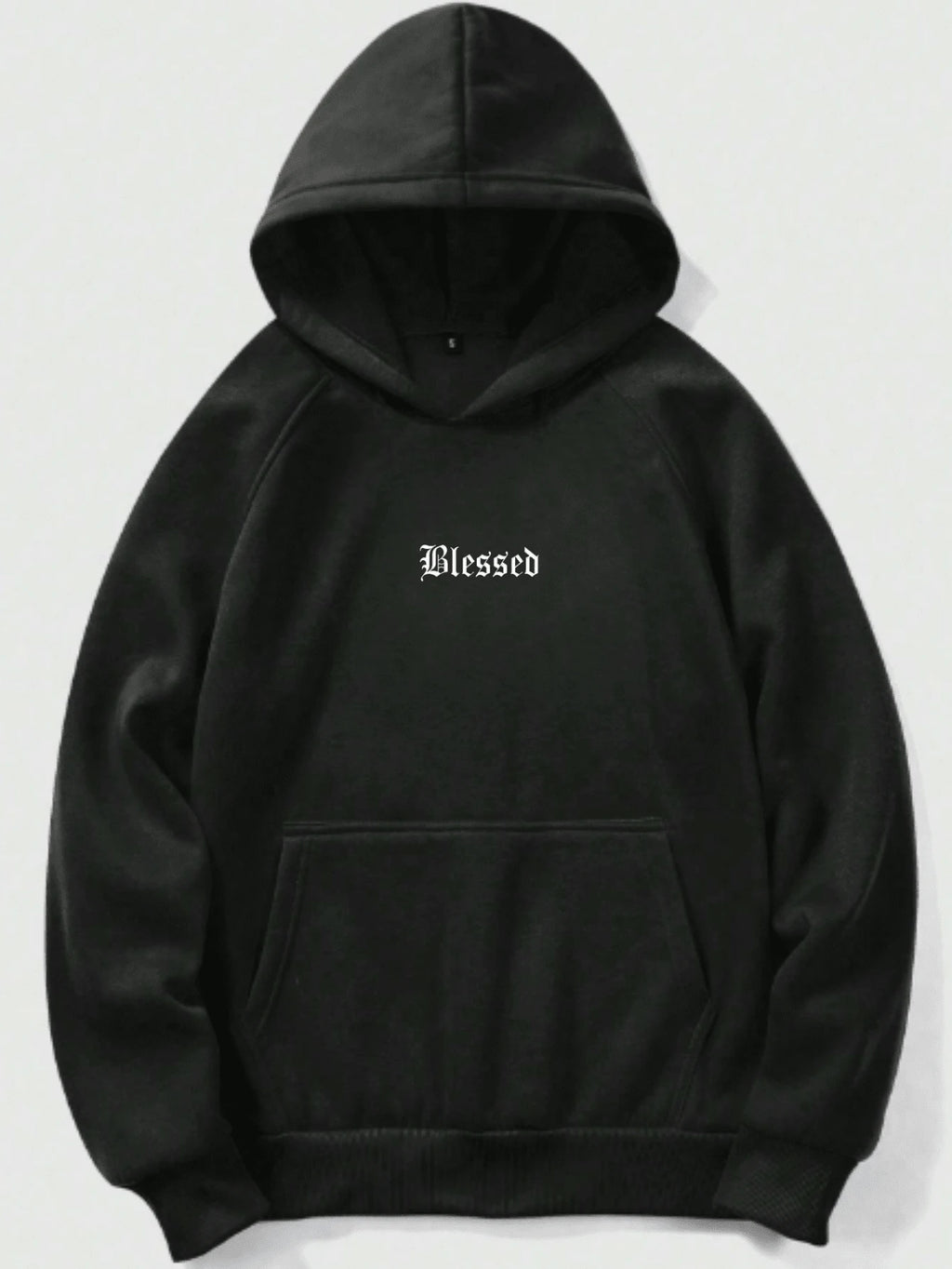 Moletom Oversized Blessed Streetwear Premium Preto – Unissex, Confortável e Estilo Urbano