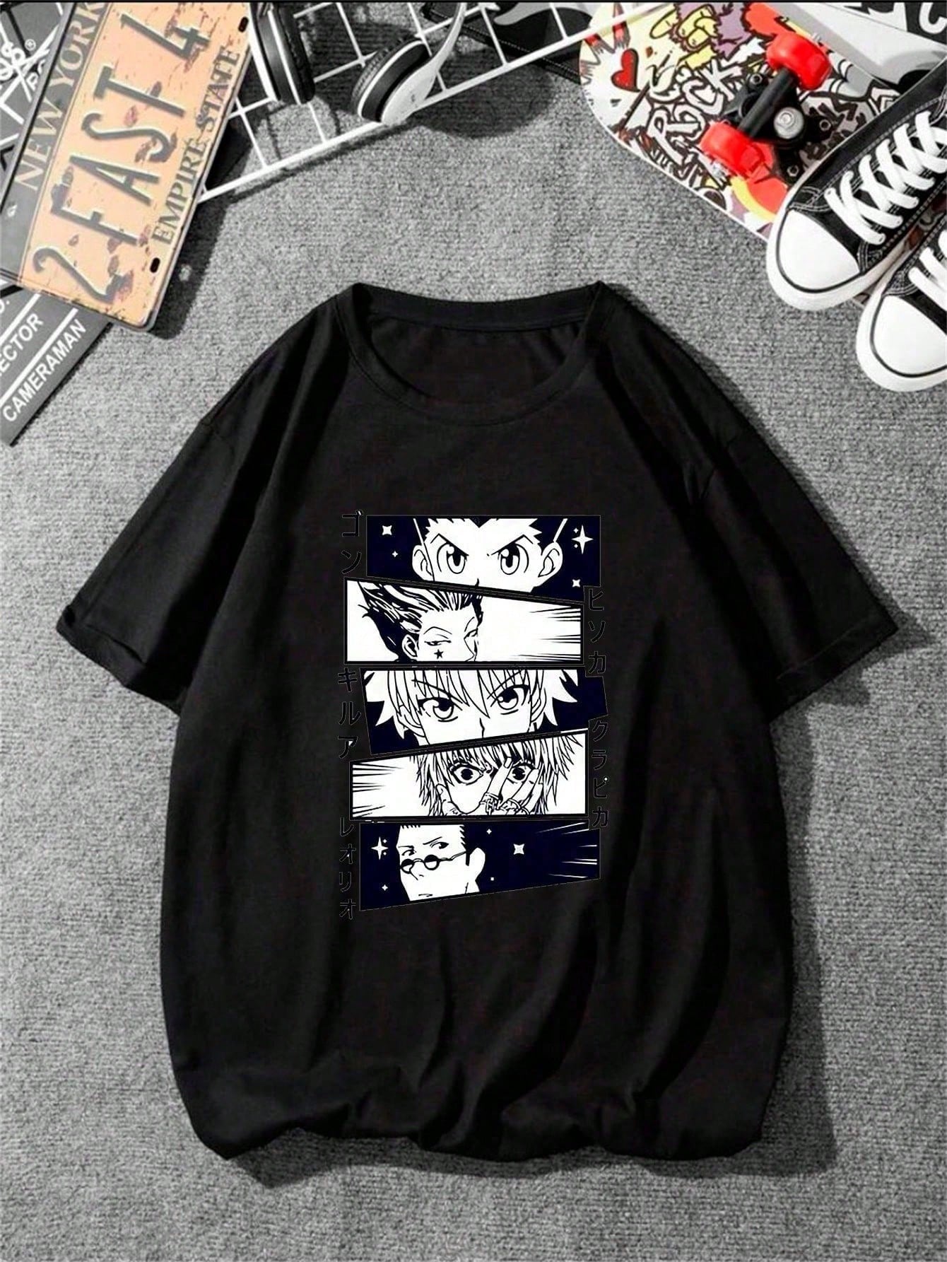 Camiseta Unissex 100% Algodão Hunter Faces – Streetwear Premium Estilo Urbano