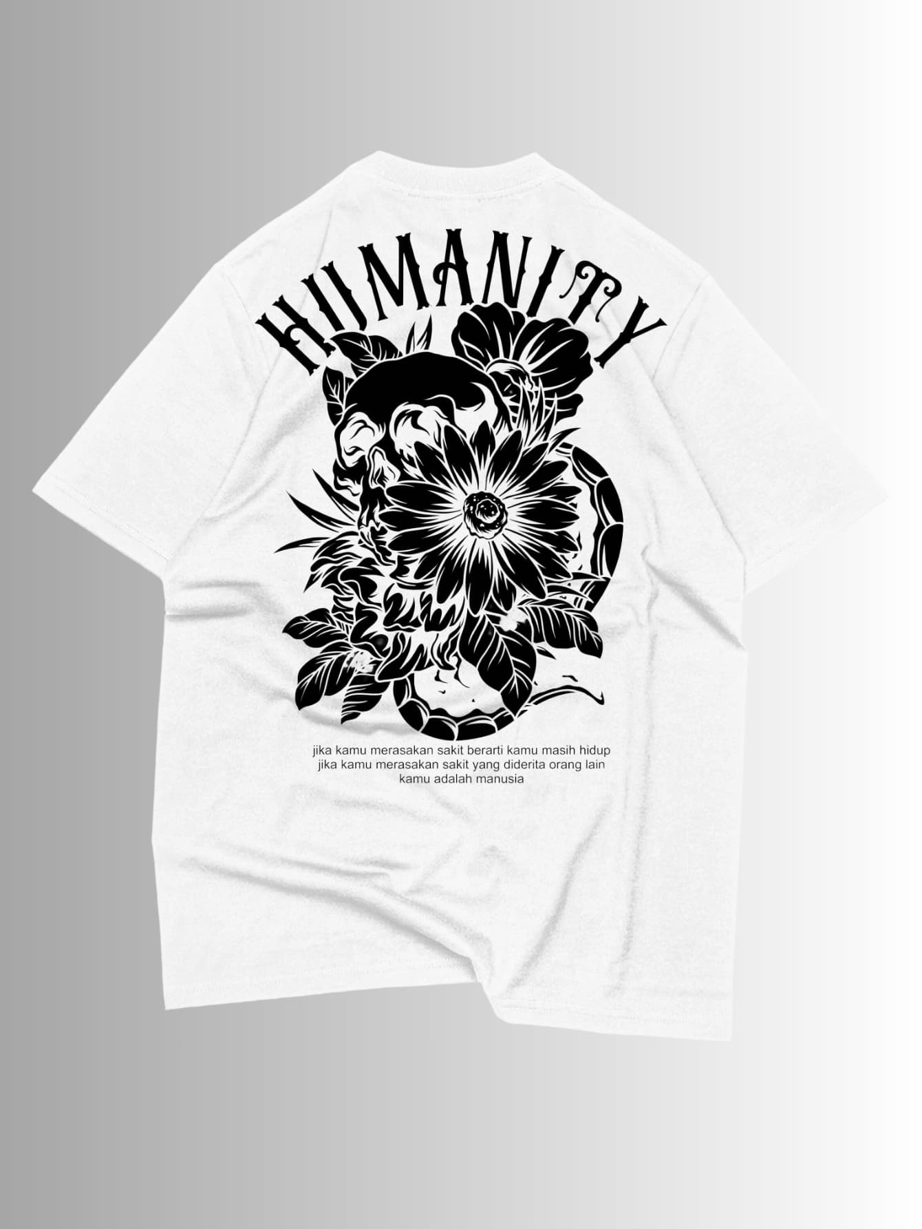 Camiseta Oversized Humanity Street Premium – 100% Algodão, Estilo Urbano, Conforto e Caimento Amplo