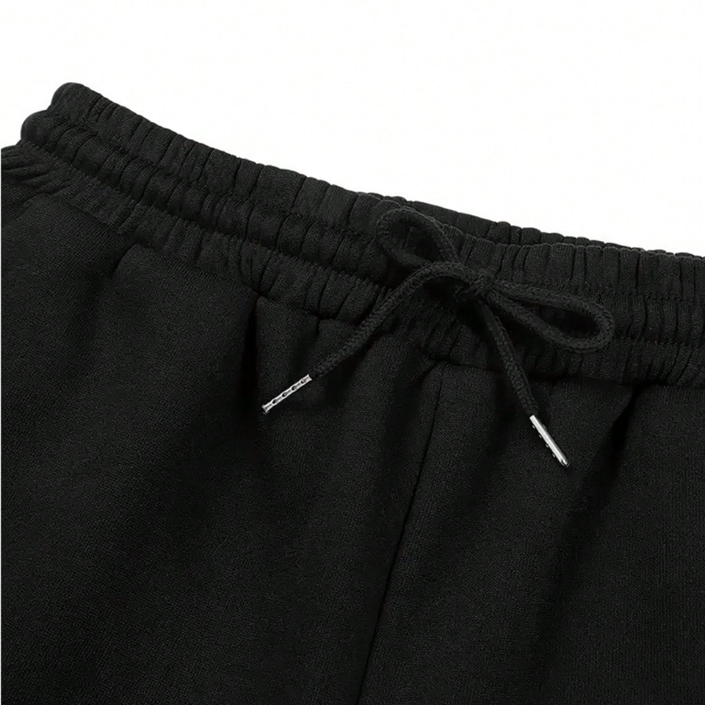 Calça Wide Leg Baggy de Moletom Lisa Premium – Unissex, Cintura Alta, Estilo Streetwear Oversized