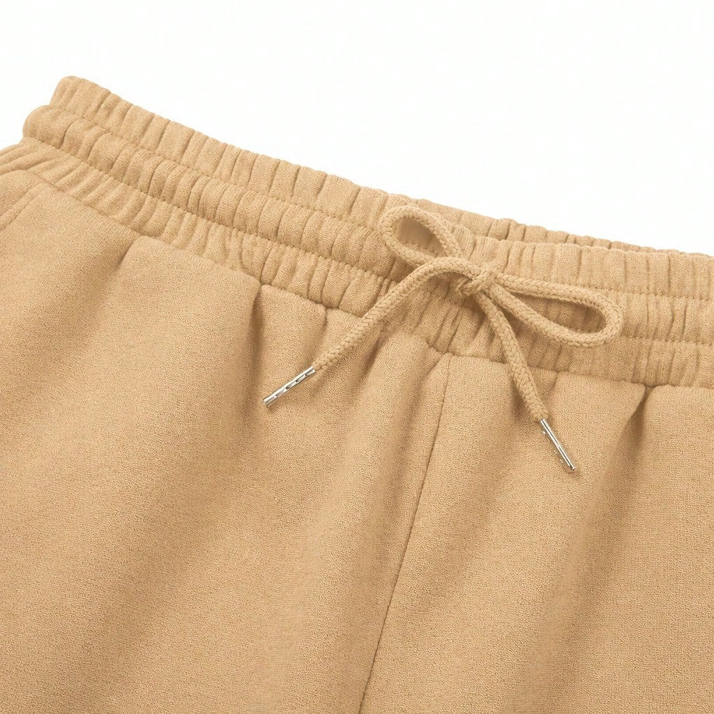 Calça Wide Leg Baggy de Moletom Lisa Premium – Unissex, Cintura Alta, Estilo Streetwear Oversized