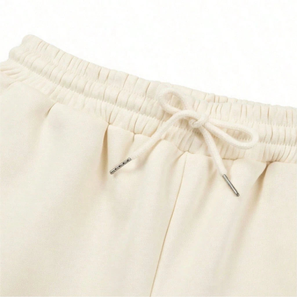 Calça Wide Leg Baggy de Moletom Lisa Premium – Unissex, Cintura Alta, Estilo Streetwear Oversized