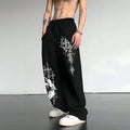 Calça Wide Leg Baggy Premium Estilo Rabiscos – Streetwear Unissex, Perna Larga, Conforto e Estilo Urbano